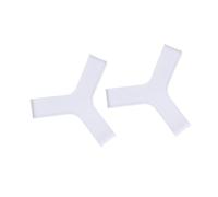 RCGOFOLLOW Lot de 2 Attaches pour Palmes de plongée Confortables pour la Chasse sous-Marine, Le Surf et Le Snorkeling, Taille XXS, Blanches, Blanc, XS