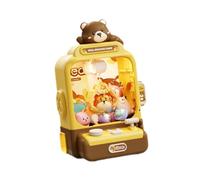 RCGOFOLLOW Machine de Jeu électronique à Griffes, Distributeur de Bonbons, Jouet pour Enfants 3, 4, 5, 6, 7 et 8 Ans, Rose, Brun, 20x15.7x29.6cm