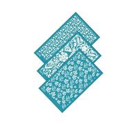 RCGOFOLLOW Pochoirs de sérigraphie de Mode et Charme Pochoir Maille Taille appropriée pour l'artisanat en Argile Taille appropriée 15,1 cm x 9,6 cm / 5,94 Pouces X 3,78 Pouces Pochoirs, Style D