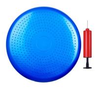 RCGOFOLLOW Pratiquez votre activité physique en toute sécurité et efficacement avec ce ballon de yoga gonflable stable et résistant, idéal pour la, bleu, 34 x 34 x 5.5 cm