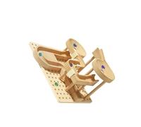 RCGOFOLLOW Puzzle à Assembler, Circuit à Billes, kit de Construction créatif Faire soi-même, activité ludique et stimulante pour développer Le Sens de l'observation, Circuit Billes en Bois Monter