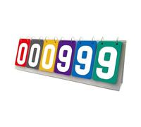 RCGOFOLLOW Tableau de Score Portable à 6 Chiffres pour Table, utilisable dans Divers Sports comme Le Basketball, Le Football, Volleyball, Tennis de Table et Baseball.