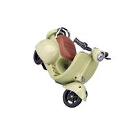 RCGOFOLLOW Trottinette électrique pour Enfants, Moto acrobatique rotative à 360°, Jouet Dansant avec Musique et lumières Vives, Cadeau créatif pour Animaux de Compagnie, Vert, 21 x 22 cm