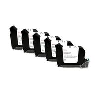 RCGtnnesa Cartouche d'encre à solvant Noire pour imprimante à Jet d'encre Portable 12,7 mm séchage Rapide Compatible with Online Printing Systems(5PCS)