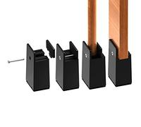 RCHYFEED Rehausseur Pieds de Lit Reglable de 4 pouces, Rehausseurs de Meubles Robuste de 10cm, pour Épaisseur de Pied du Lit 0 à 1,5 pouces, Hauteur de Lit, Canapé, Bureau, Armoire, Support de 2000 KG