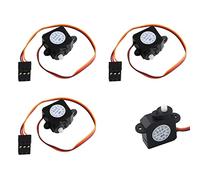 RCmall Lot de 4 servomoteurs DM-S0020 2,1 g ultra-micro servo sans noyau 2 g avec connecteur JR 3,7 V-5 V pour RC Hobby