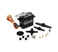 RCmall Servo numérique sans balais en métal étanche IP67 pour voiture RC Crawler Robot Servo PWM à couple élevé 180°/270°/360° avec bras 25T (180 degrés)