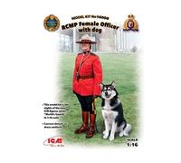 ICM Maquette Figurine - Officière RCMP avec chien - Échelle 1/16