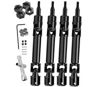 RCMYou Axe d'arbre de transmission pour arbre de transmission 1/10 Arrma Granite/Senton 4x4 3S Blx Mega 550/Vorteks 3s blx, arbre de transmission avant et arrière CVD avec hexagonal, noir