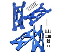 RCMYou Bras de suspension en aluminium pour 1/10 Losi Lasernut U4 4WD, Tenacity TT Pro 4WD SCT, Tenacity DB Pro 4WD, lot de 4 bras avant et arrière A, remplacement #LOS234016, LOS234017, bleu marine