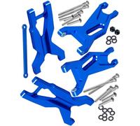 RCMYou Bras de suspension RC en aluminium pour bras oscillants 1/10 Slash 2WD, bras oscillants avant et arrière en alliage avec barre d'attache, remplace 2555, 3631, 2532, bleu marine