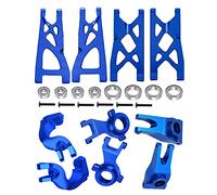 RCMYou Pièce de rechange pour ARRMA Granite/Senton 4x4 3S Blx et Mega 550, Vorteks 4x4 3S Blx, bras de suspension avant et arrière en alliage, blocs de roulettes, moyeux C, porte-essieux, bleu marine