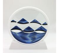 RCQD Sablier Decoratif Cadre Sable Mouvant 3D art du en mouvement Peinture de Qui Coule Convient pour Kits de pour Enfants Cadeaux (bleu,7",Niveau 3)