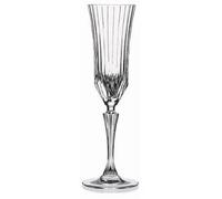 RCR 25948020106 Adagio Luxion Crystal Lot de 6 Verres à Champagne, Flûtes à Champagne en Cristal, 180 ml, Compatibles Lave-Vaisselle, Verres de Boissons pour la Maison, Les Restaurants, Les Fêtes