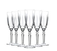 RCR Crystal Glass Orchestra Coupe FLtes Champagne Verres Set - 200ml - Lot de 6