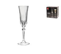 Rcr Ensemble De 6 Verres En Verre Transparent Pour Flûte Adagio Cl 18