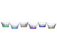 RCR Ensemble de bols multicolores en cristal