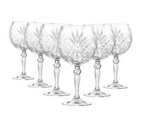 RCR Verres à gin tonic Mélodia en cristal transparent 65 cl - Lot de 6