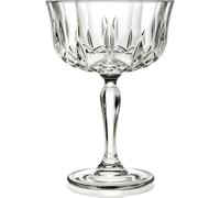 RCR Lot de 6 flûtes à champagne vintage Opera Maison - Soucoupes à champagne rétro/verres à cocktail/verres à martini expresso - Verre cristal LUXION© : passe au lave-vaisselle - Coffret cadeau