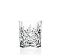 Set 6 Pcs. Lunettes Grand Verre De Table Boisson Mélodie Dof Relief 340 ML De
