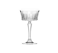 RCR Timeless 1580-1095 Copa Champagne, Juego de seis copas 270 Ml aprox Cristal Templado con Relieve Atemporal