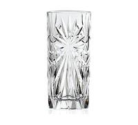RCR Oasis Luxion Crystal Lot de 6 Verres à Cocktail pour Jus, Soda ou Long Drink, en Cristal, 360 ml, Tumblers à Eau, Compatibles Lave-Vaisselle