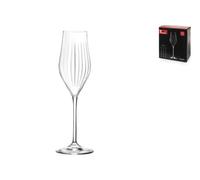 RCR Paquet De 6 Flûtes Timeless News En Verre Cl. 23