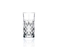 Set 6 Lunettes Cocktail Long Boisson Melodia 36 CL Eco Cristal Sculpté Rcr