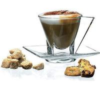RCR Tasse à cappuccino et soucoupe 190 ml set 2+2 pcs FUSION