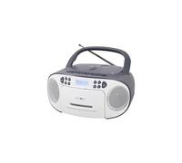 RCR2260DAB/GR Radio-lecteur CD DAB+, DAB, FM AUX, CD, Cassette, USB blanc, gris