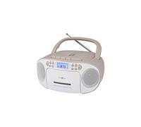 RCR2260PK Radio-lecteur CD FM AUX, CD, Cassette rose, blanc