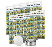 RcStarry Lot de 100 piles bouton LR44/AG13 pour lampes de bouteille avec bouchon en liège.