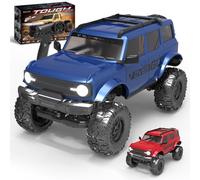 RCstrophex Voiture télécommandée 1:20 4WD tout-terrain RC Offroad Crawler avec lumière LED et double batterie, désert Tan véhicule tout-terrain pour amateurs et adultes