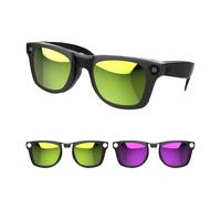 RCstyle Compatible avec les lunettes intelligentes Ray-Ban Meta Wayfarer (Standard) Ensemble de clips à changement de couleur pour homme et femme 50-22 Taille M, 2.28*1.89 inches