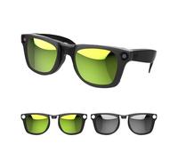 RCstyle Compatible avec Ray-Ban Meta Wayfarer (Standard) Lunettes intelligentes à verres changeant de couleur Ensemble de clips pour homme et femme Taille 50-22 Taille M, Gris et jaune., Medium, 2.28