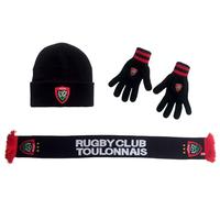 RCT Bonnet Gants Echarpe Toulon Collection Officielle Rugby Club Toulonnais - Taille Adulte