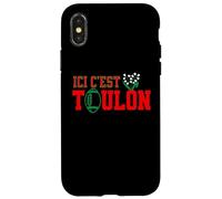 rct Rugby dans le sang en avant Toulon ! ici RCT Toulon Coque pour iPhone X/XS