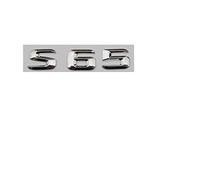 RCTGPGJAC Autocollant chromé Argent Brillant ABS for Coffre de Voiture, Lettres et Chiffres arrière, Badge emblème, adapté for Mercedes-Benz S65 AMG