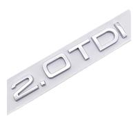 RCTGPGJAC Compatible avec Les Logos ABS for Voitures 1.9, 2.0, 2.8, 3.0, 4.2 TDI et 3.6 (Autocollant, emblème de Coffre, Badge arrière).(2.0 TDI Chrome)