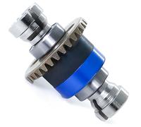 RcThjia Différentiel RC pré-assemblé 30D 0,8Mod, Compatible avec ARRMA 1/18 Granite/Typhon GROM, 1/14 Mojave GROM et 1/12 LOSI NASCAR AWD (Argent, Bleu)