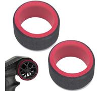 RcThjia Mousse de poignée pour Volant d'émetteur de Voitures RC (2 pièces) - Compatible avec Traxxas TRX4 Slash Tqi, Futaba 3PV 4PV 4PLS 4PX 7PX Prc X4, Flysky GT2 GT3 GT5, Radiolink et Sanwa