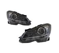 RCUIHGFB Feux avants Auto Compatible avec Benz pour W204 2011 2012 2013 2014 Kit D'accessoires Phares Voiture Haut Gamme Lentilles Projecteur