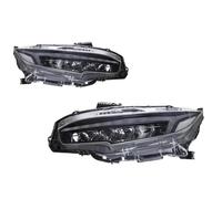 RCUIHGFB Feux avants Auto pour Civic 10G 2016 2017 2018 2019 2020 2021 Kit D'accessoires Phares Voiture Phares Style Dragon Wings Lentilles Projecteur