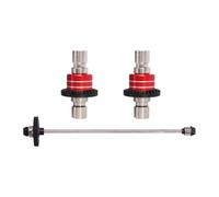RCULWPLP 1 Ensemble Arbre de Transmission Central Voiture Rc Complet Métal Équipement Différentiel Remplacement Facile Convient Modèle, Rouge