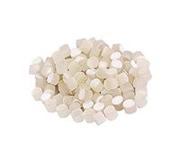 RCULWPLP 100 Pièces Marqueur Guitare Points D'Autocollants Décoratifs Incrustations Lumineuses Résine Utilisable pour Guitare Basse Banjo Mandoline U, Blanc 5.0mm