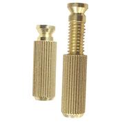 RCULWPLP 2 Pièces Goupilles de Chevalet Vibrato Remplacement Guitare Électrique Double Verrouillage En Métal Robuste Ancrages Instruments Musique Accessoires D, Doré