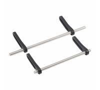 RCULWPLP 2 Pièces Pare-chocs avant et Arrière Accessoires Renforcés Aluminium Inox Structure Carcasse Installée Châssis Ajustable pour Voitures Électriques Tél, noir