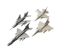 RCULWPLP 4 Pièces Maquette Avion Puzzle Jouet Avion 4D Modèle à Monter Kit Assemblage Décoration Ornement Avion de Simulation avec Support Convient à la