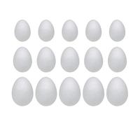 RCULWPLP 60 œufs de Pâques Décoratifs En Mousse à Peindre - Projets Créatifs pour Enfants - Bricolage - Œufs Artificiels pour La Décoration - Panier à œufs, 15 Pièces Assorties