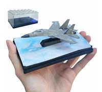 RCULWPLP Avion de Chasse Alliage Jouet Avion Maquette Miniature Figurine Aéronef Collection Modèle Alliage Longue Durée Fonction Simulation Adapté pour Enfants Collection Décoration Maison, Gris